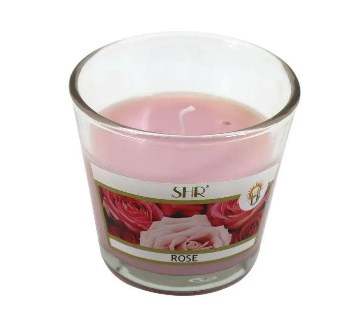 Rose Scented candle in glass