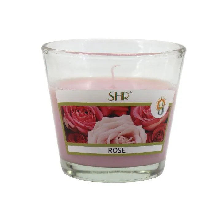 Rose Scented candle in glass