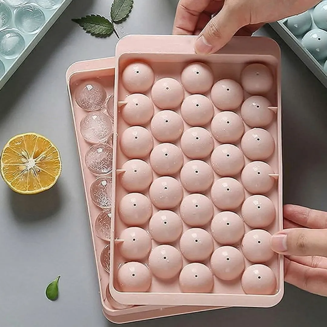 Round Ice Balls Maker Tray [BPA Free Plastic] | Cool Kitchen Items