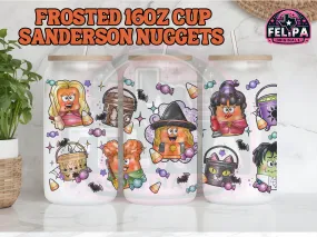 S Sisters Pocus Halloween Nuggies 16oz Glass Cup