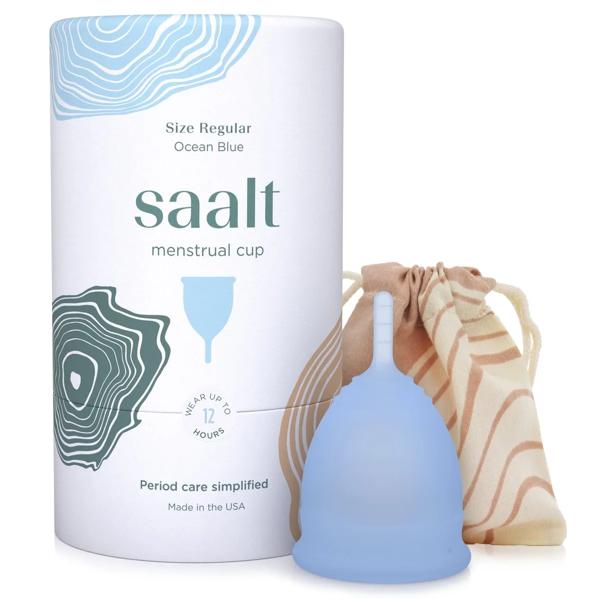 SAALT Menstrual Cup - Regular Ocean Blue