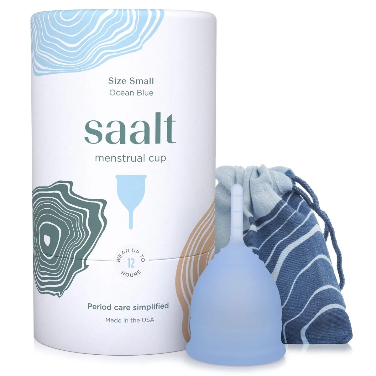 SAALT Menstrual Cup - Small Ocean Blue