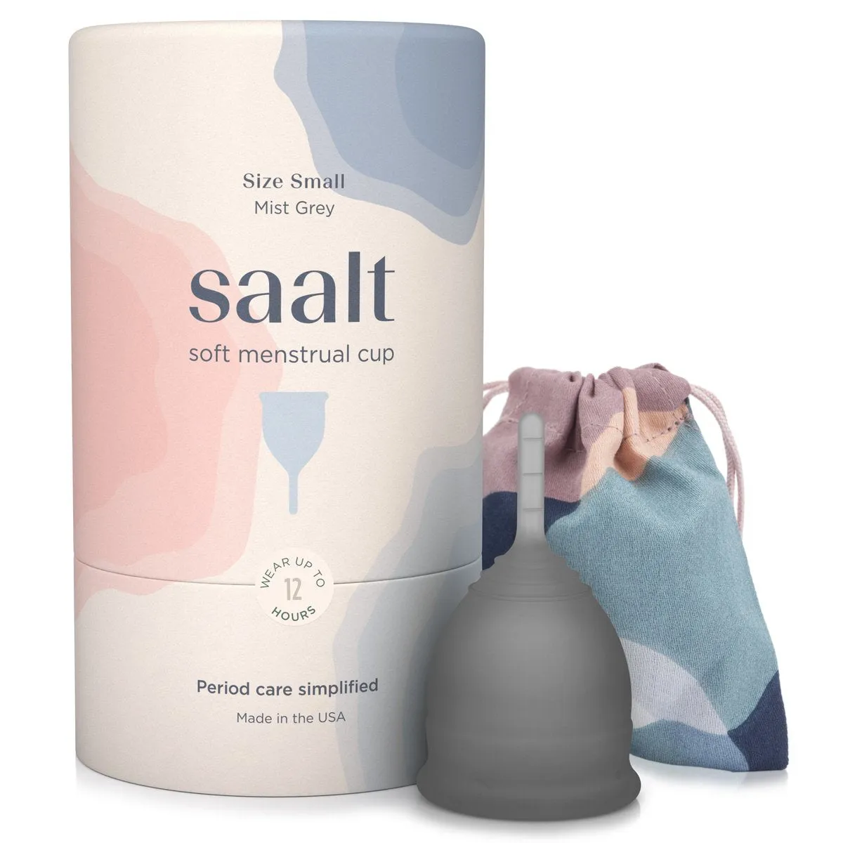 SAALT Menstrual Cup Soft - Small Mist Grey