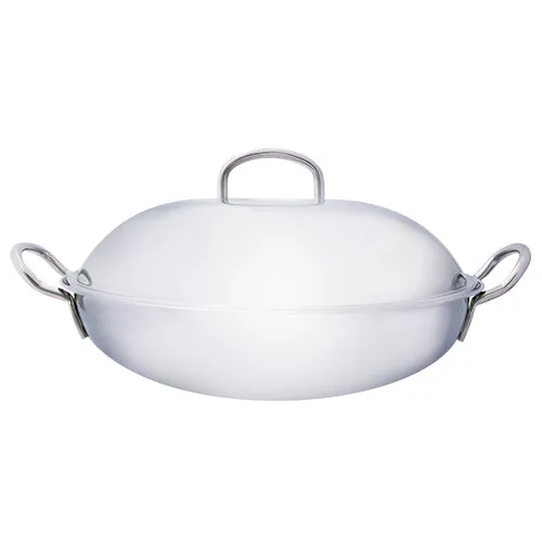 Safico 18-8 S/S 5-Ply Wok With 2 Handles With Lid