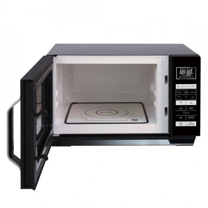 Sharp 23L Solo Flat Tray Freestanding Microwave - Black | R360KM