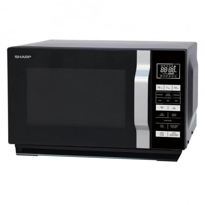 Sharp 23L Solo Flat Tray Freestanding Microwave - Black | R360KM