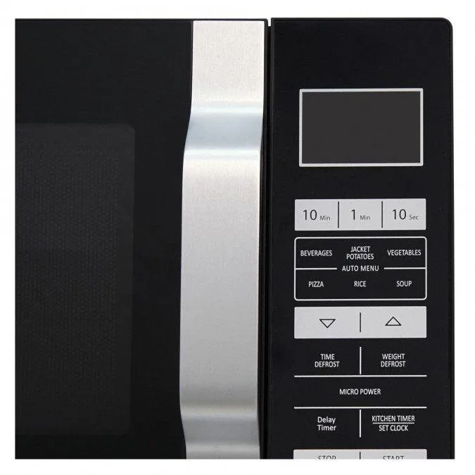 Sharp 23L Solo Flat Tray Freestanding Microwave - Black | R360KM