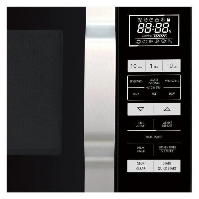 Sharp 23L Solo Flat Tray Freestanding Microwave - Black | R360KM