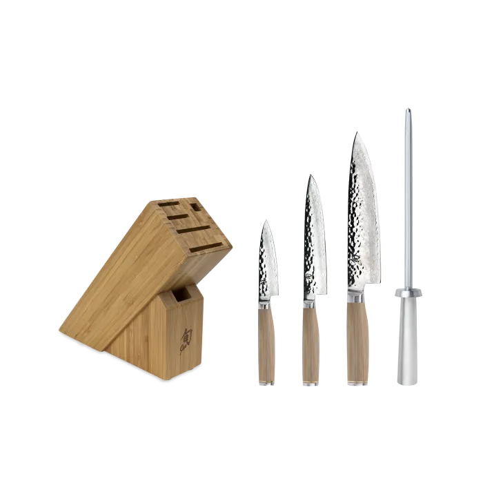 Shun Premier Blonde 5-Piece Starter Block Set