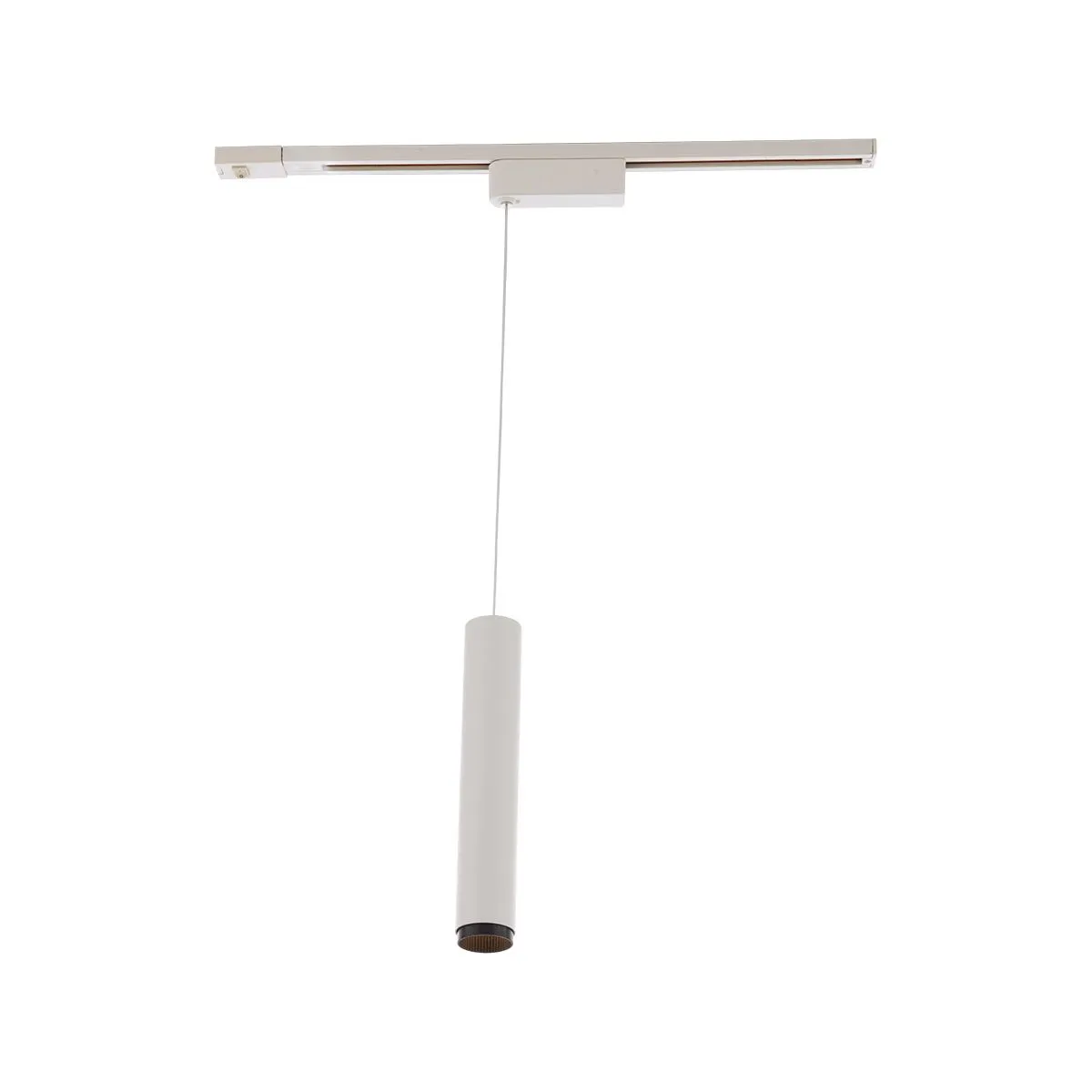 Silo LED Pendant Head 20W 2700K, Halo, White with Black Collar