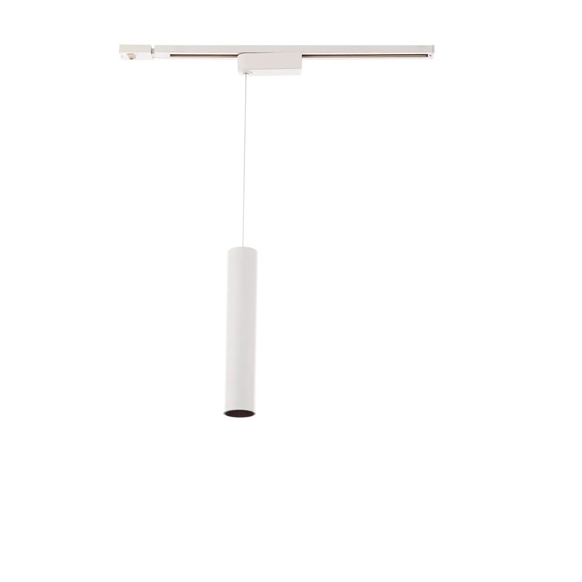 Silo LED Pendant Head 20W 2700K, Halo, White with Black Collar