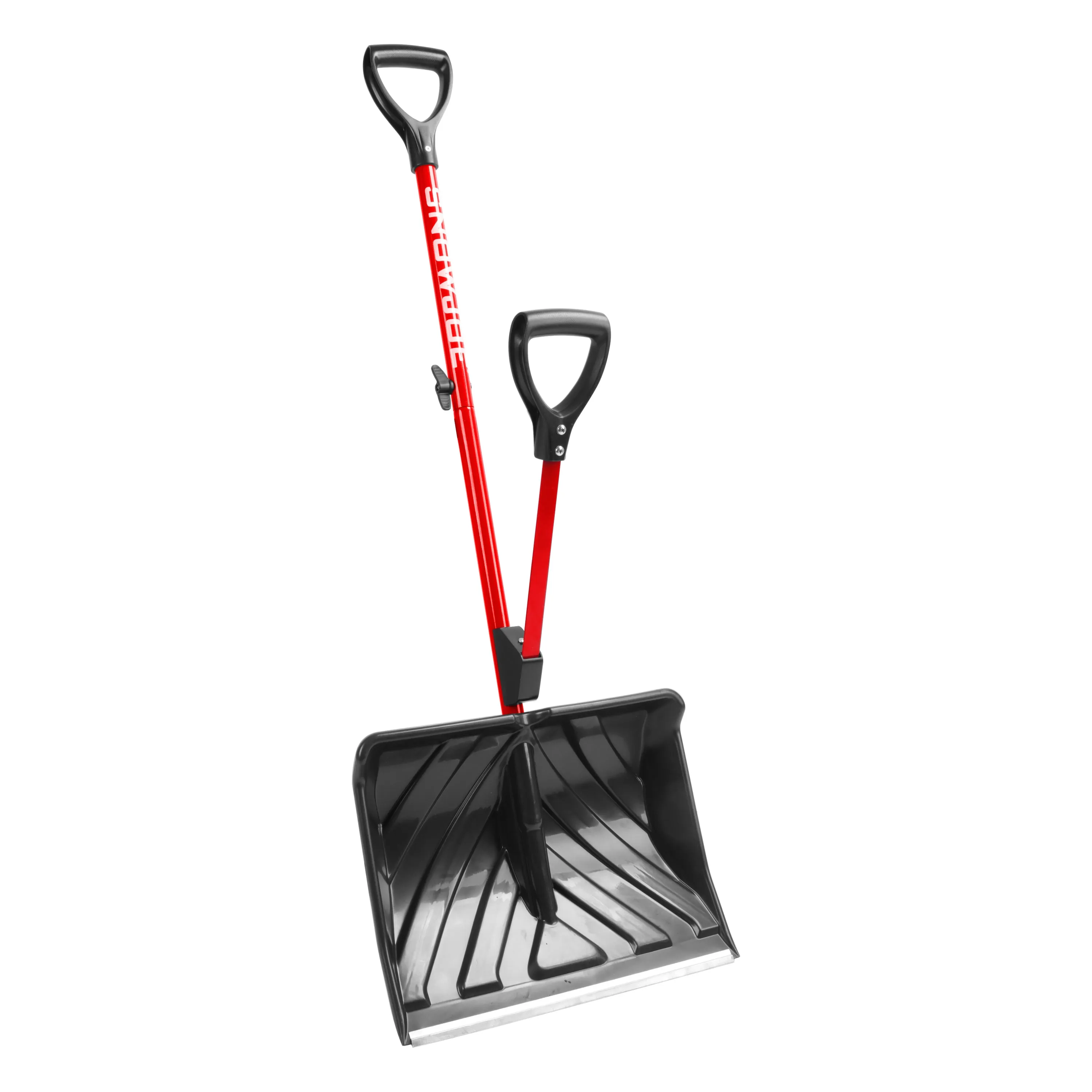 Snow Joe SJ-SHLV01-RED Shovelution Strain-Reducing Snow Shovel | Spring Assisted Handle