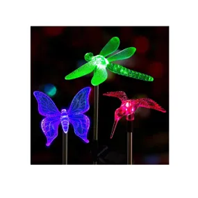 Solpex Solar Garden Light Set | Decorative Bird Lights | Solar LED Decorative Lights | Multi Color Changing for Patio | Garden| Way| Lawn |3 Units Of