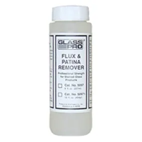 Stained Glass Supplies - Glass Pro Flux and Patina Remover 8 oz