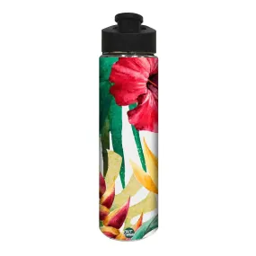 Stainless Steel Water Bottle -  Hibiscus