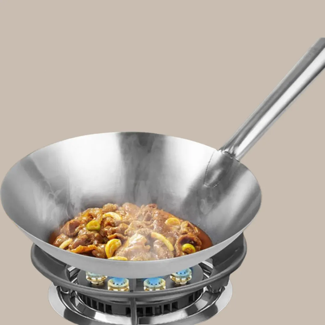 Stainless Steel Wok Pan