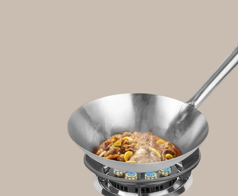 Stainless Steel Wok Pan