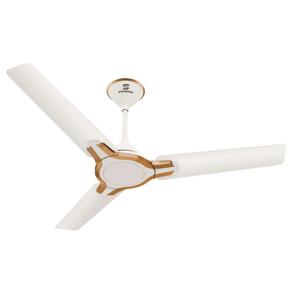 Standard Brisk ES Ceiling Fan 1200mm Pearl White Lt Copper FSCBK1SPLC48