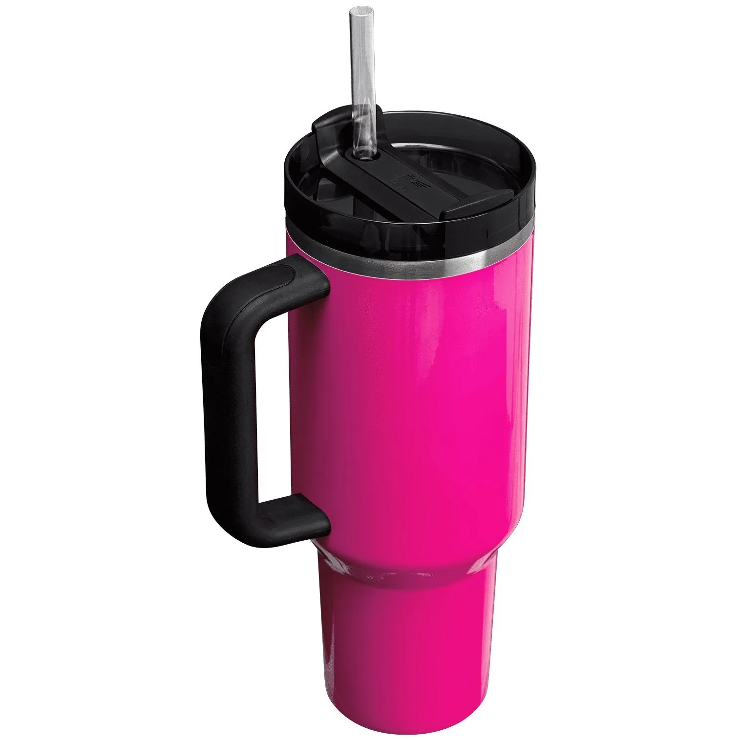 Stanley Cup 40oz with handle Stainless Steel Vacuum Insulated Tumbler Stanley Dupes Copo Termico Stanley ( Electric Pink )