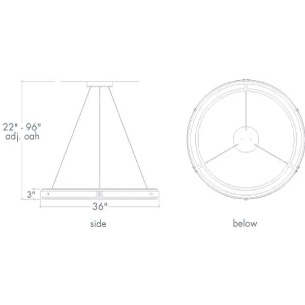 Strata 17374-36 Indoor/Outdoor Pendant By Ultralights Lighting