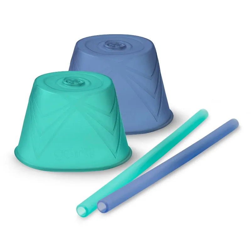 Stretchy Silicone Universal Straw Top, 2-Pack