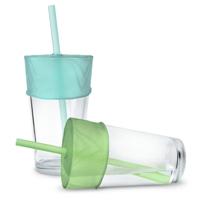 Stretchy Silicone Universal Straw Top, 2-Pack