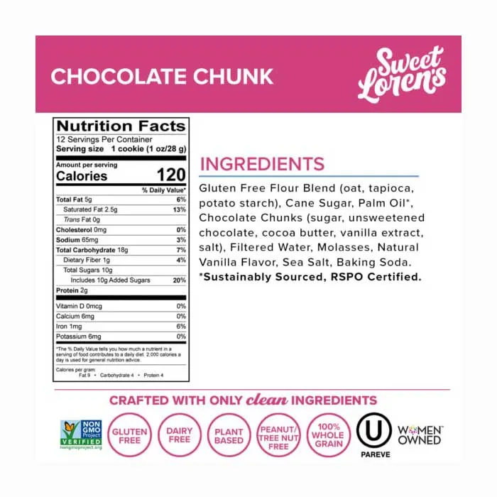 Sweet Loren's - Gluten-Free Cookie Dough, 12oz | Multiple Flavors