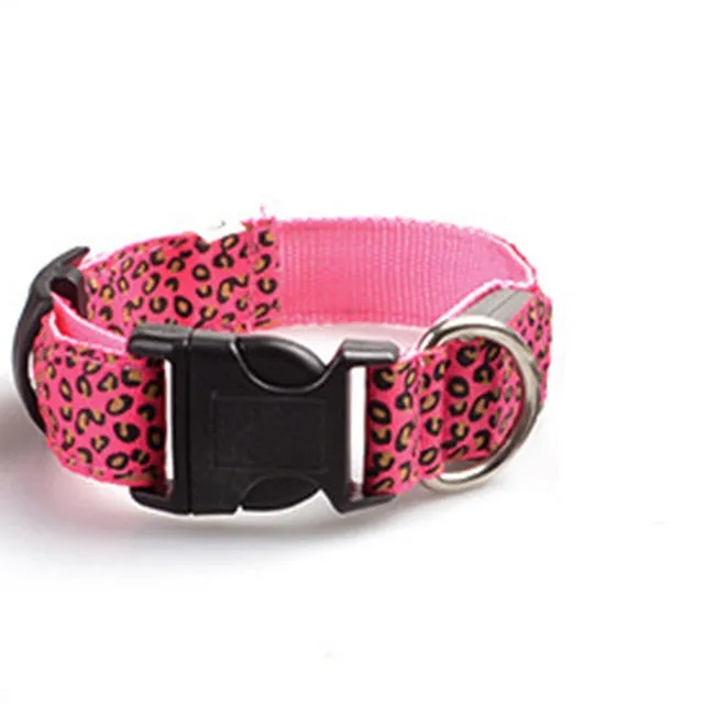 TEEK - Light Up Leopard LED Dog Collar