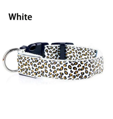 TEEK - Light Up Leopard LED Dog Collar