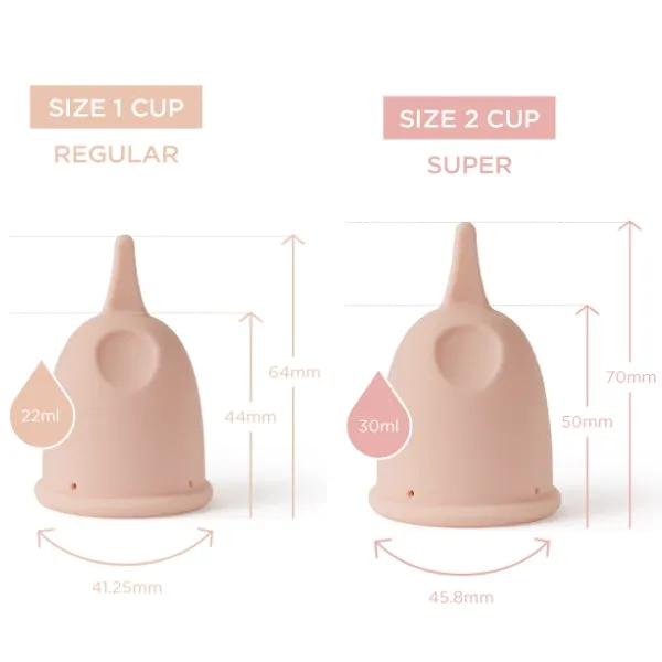 TOM ORGANIC The Period Menstrual Cup - Size 1 Regular