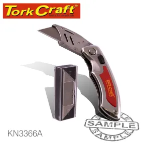 TORK CRAFT KNIFE UTILITY RED WITH 5 SPARE BLADES IN BLISTER #3366A KN3366A