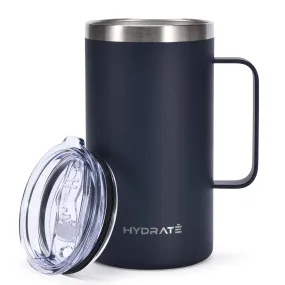 Tumbler With Handle 24oz - Dark Cyan (5395 Pantone) Coffee Mug, Stainless Steel