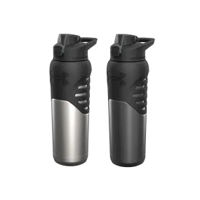 Under Armour Dominate 24 oz. Vacuum-Insulated Stainless Steel Water Bottle with Lockable Leak Resistant Lid