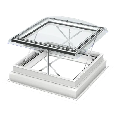 VELUX CSP 100100 S10G Flat Roof Smoke Ventilation Window - 100 x 100 cm (including Polycarbonate Dome)