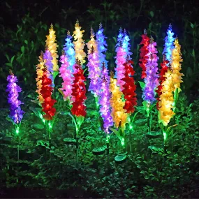 Vibrant Violets Solar Garden Lights