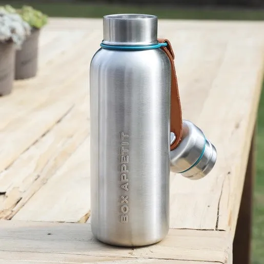 Water bottle from stainless steel in Ocean blue