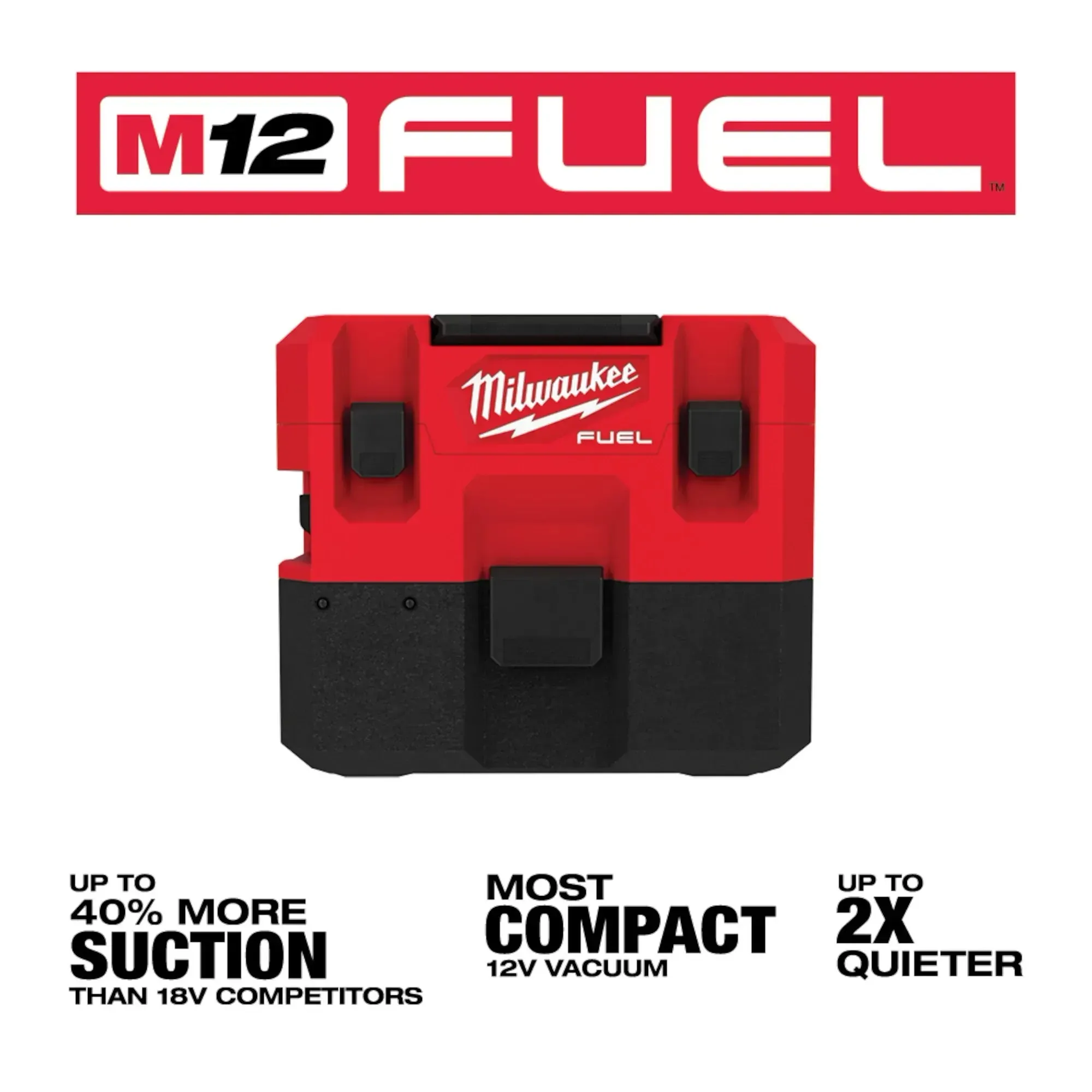 Wet/Dry Vacuum - Milwaukee M12 FUEL™ 1.6 Gallon Wet/Dry Vacuum, 0960-20