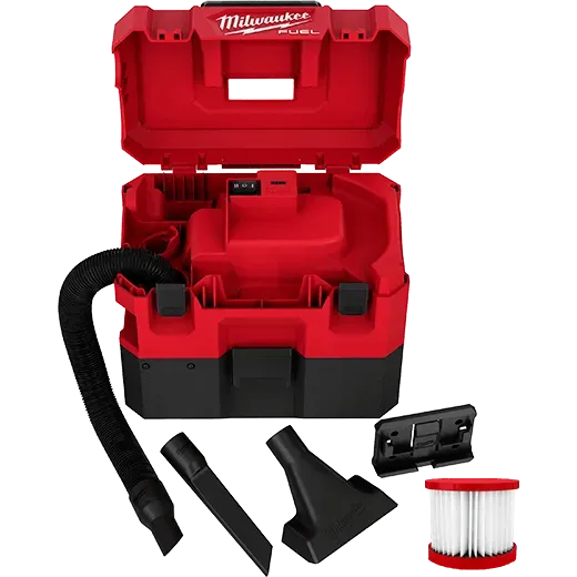 Wet/Dry Vacuum - Milwaukee M12 FUEL™ 1.6 Gallon Wet/Dry Vacuum, 0960-20