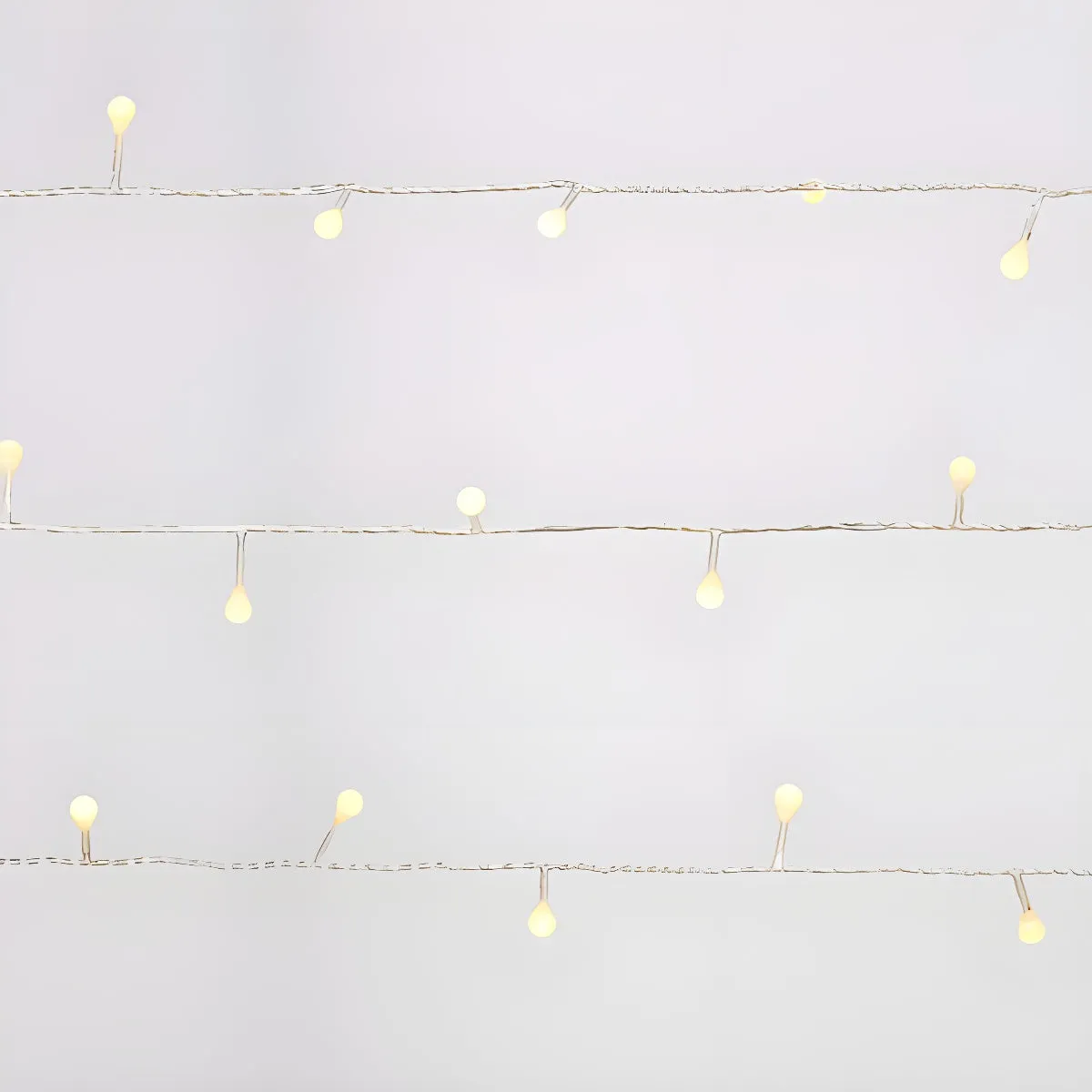 White Ball Fairy Lights | 40 LED Bulbs | Decorative Indoor