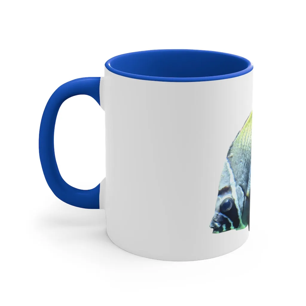 White Black Fish 11oz Accent Mug