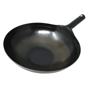 Yamada Hammered Iron Round Bottom Wok (1.2mm Thickness)